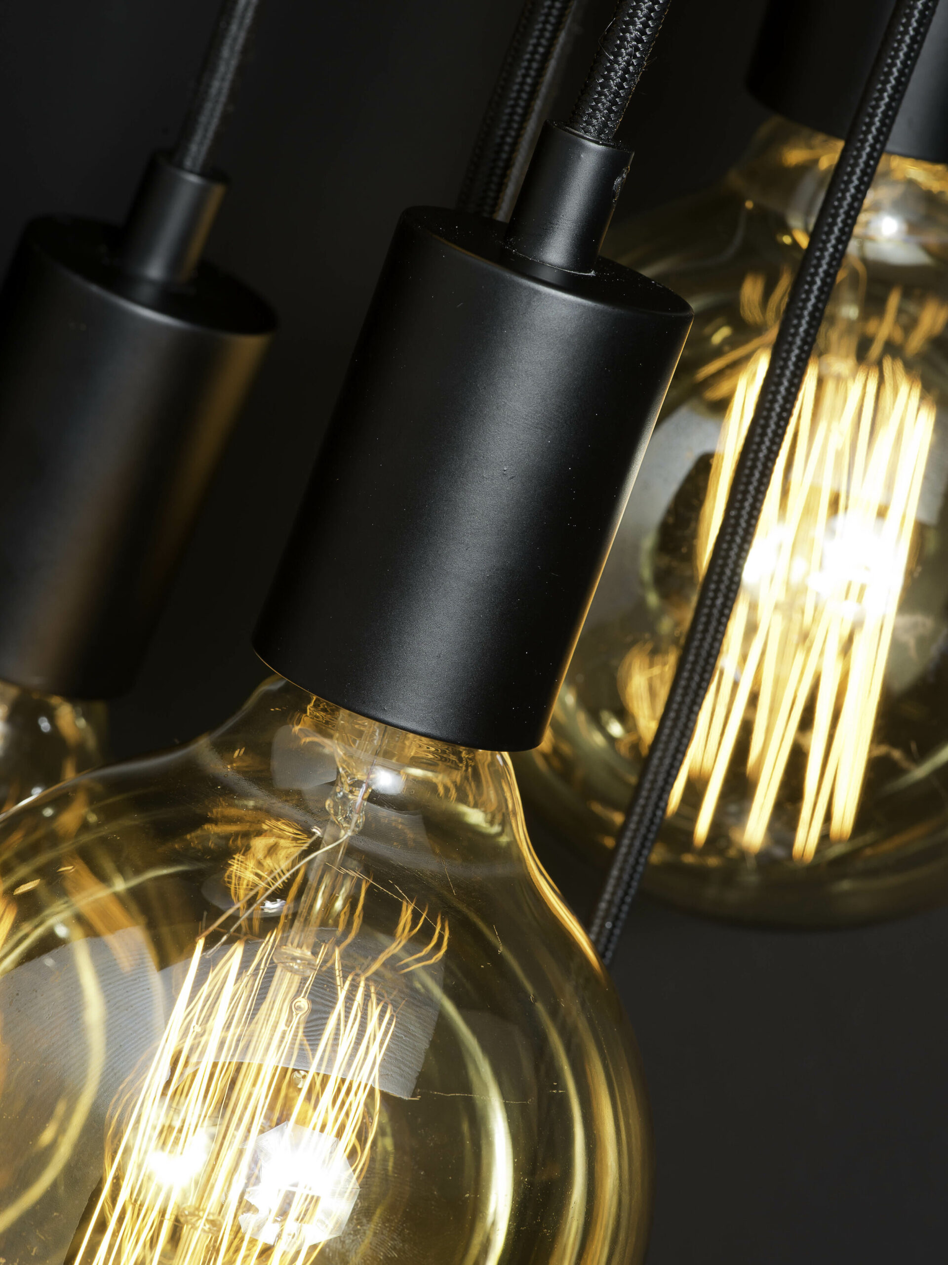 its about RoMi Hanglamp 'Oslo' 7-lamps, kleur Zwart - Afbeelding 5