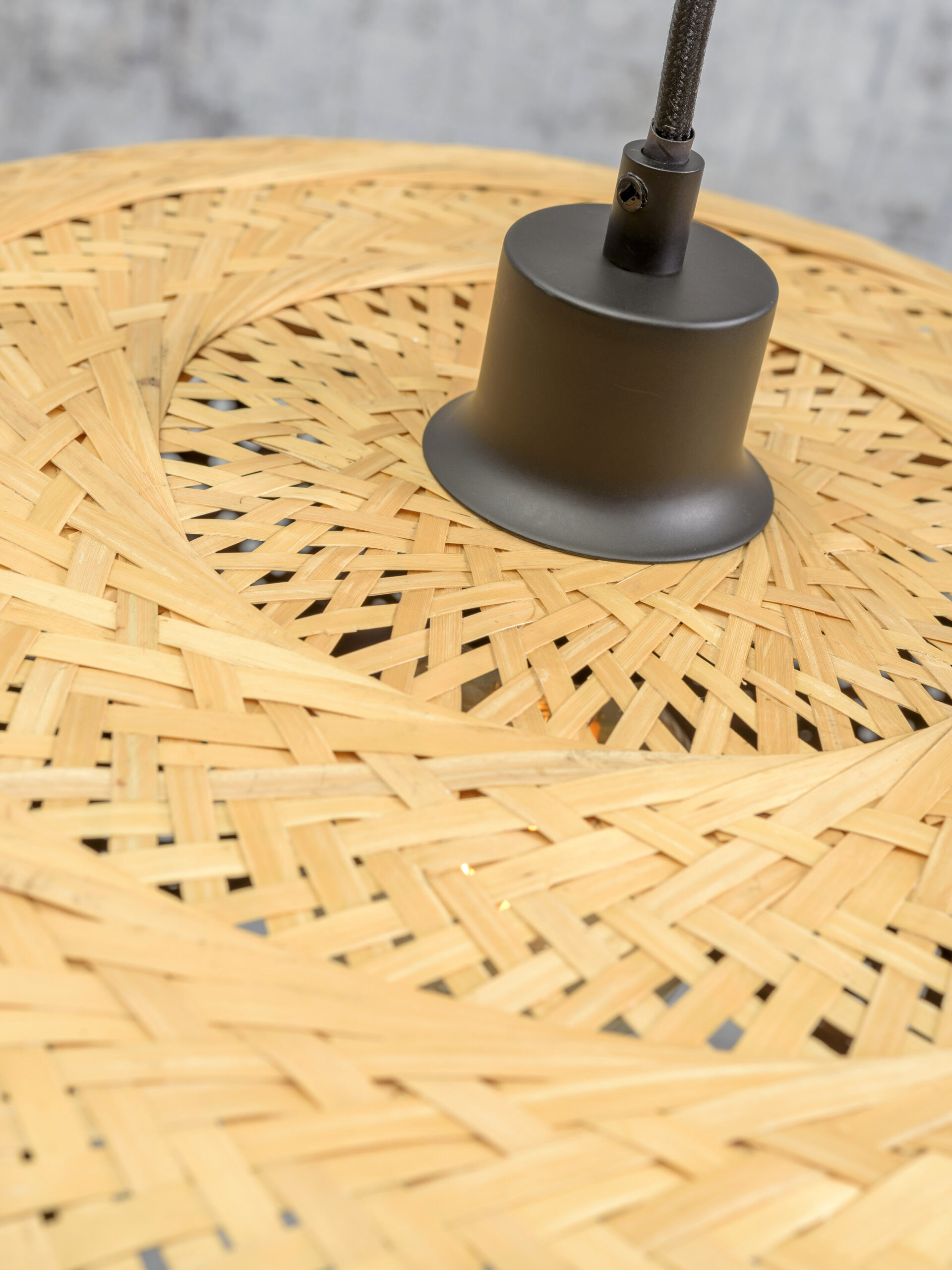 GOOD&MOJO Vloerlamp 'Palawan' Bamboe, 176cm, kleur Zwart/Naturel - Afbeelding 5