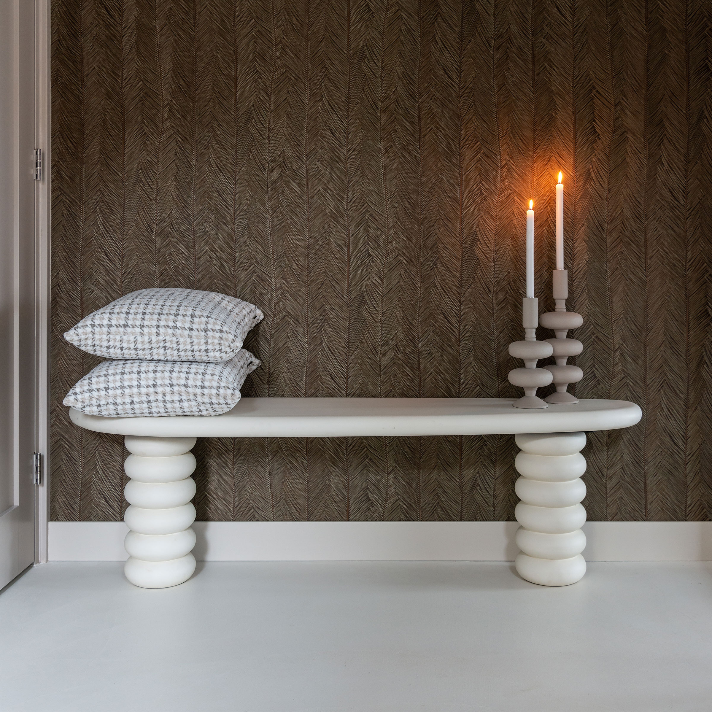 Richmond Sidetable/TV-meubel 'Bloomstone' Organisch 170cm, kleur Wit