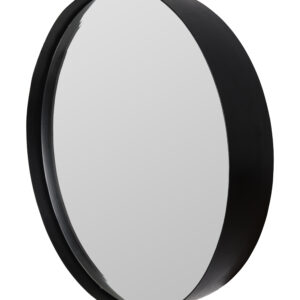 Ronde Spiegel 'Sal' 75cm, kleur zwart