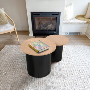 Artistiq Living Bijzettafel 'Maurita' Kurk, Set van 2