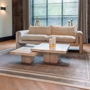 Richmond Salontafel 'La Cantera' Travertin, Set van 2 stuks, 80cm