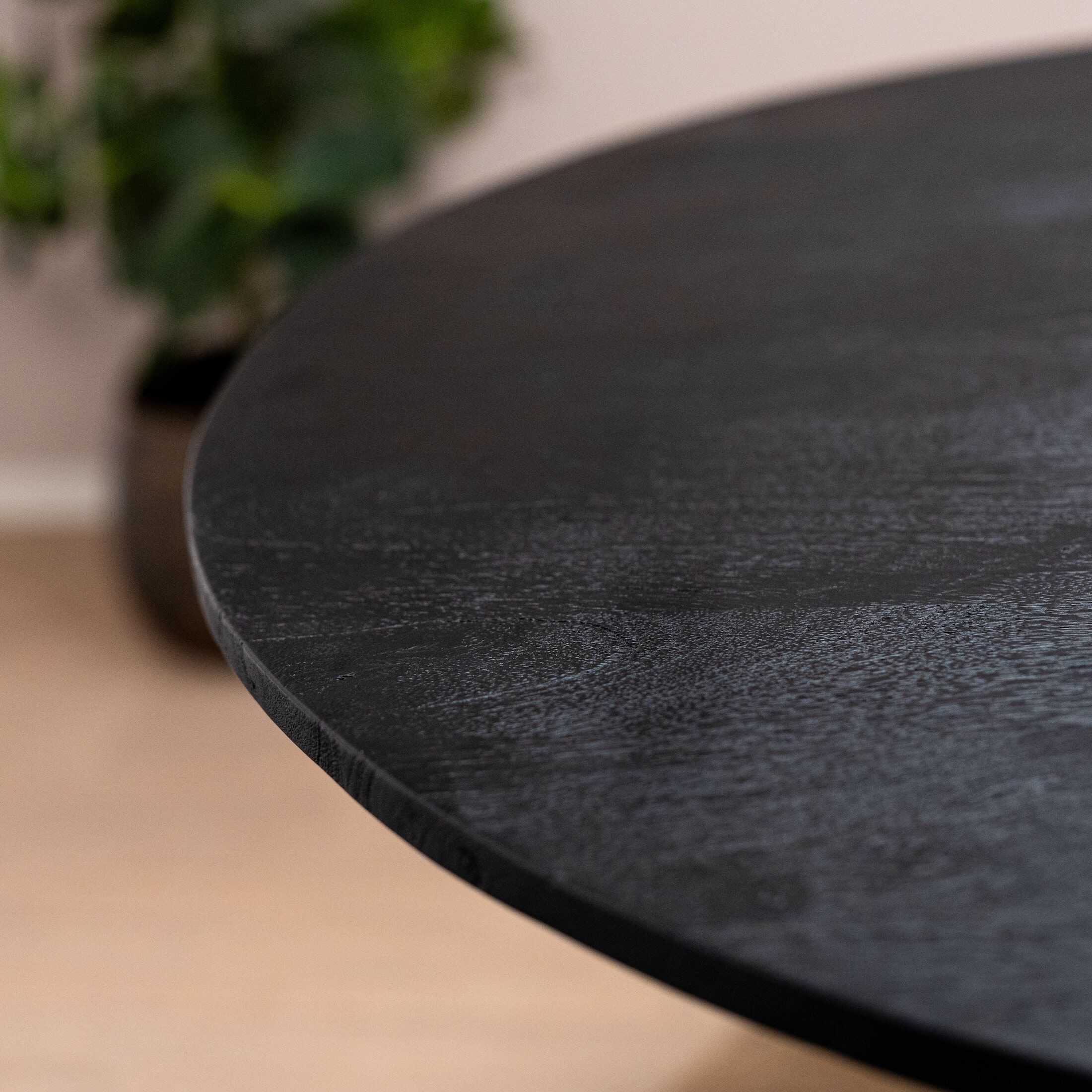 Eleonora Eettafel 'Aron' Deens Ovaal, Mangohout, kleur Zwart, 300 x 110cm - Afbeelding 6