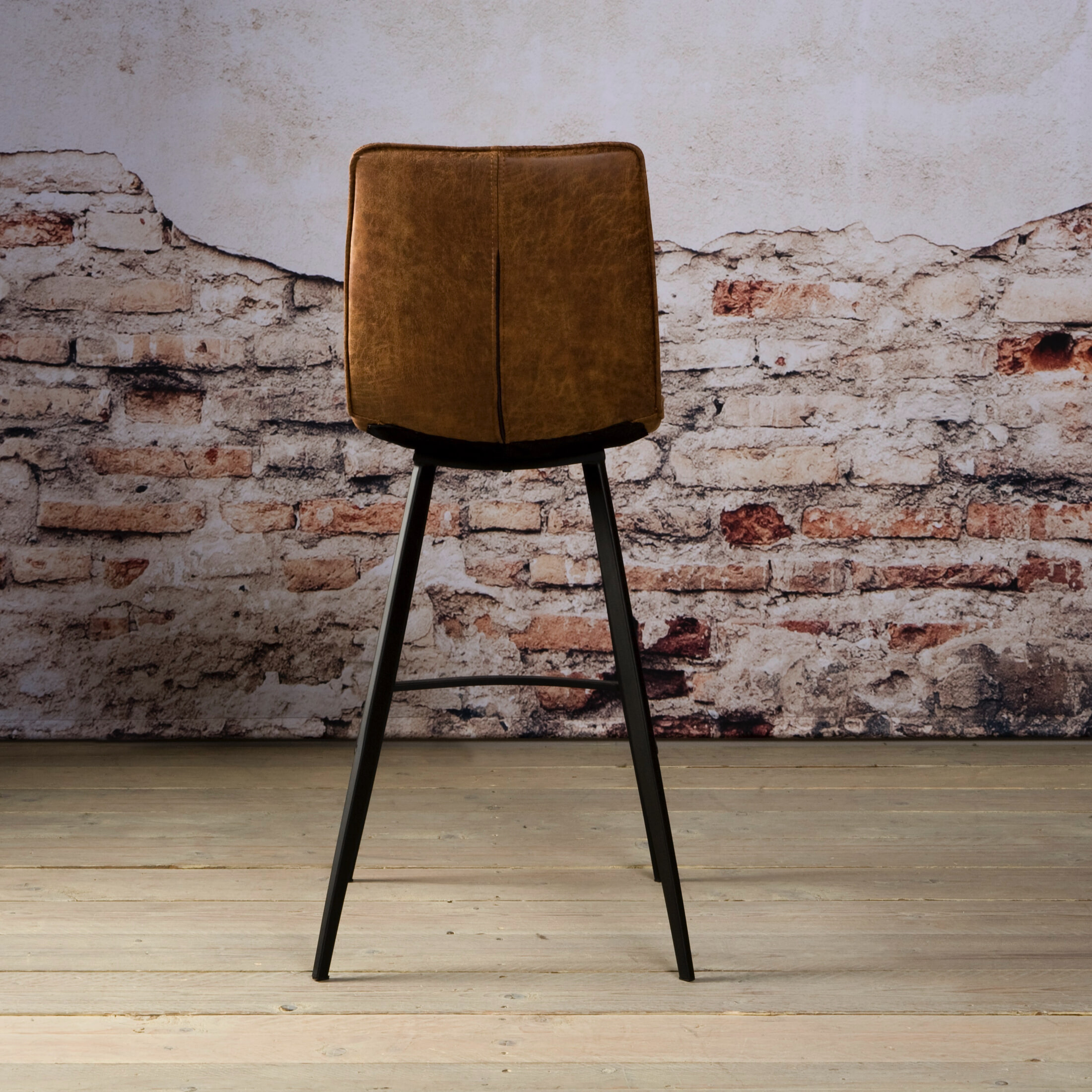 Tower Living Barkruk 'Pamplona ' (zithoogte 75cm), kleur cognac - Afbeelding 2