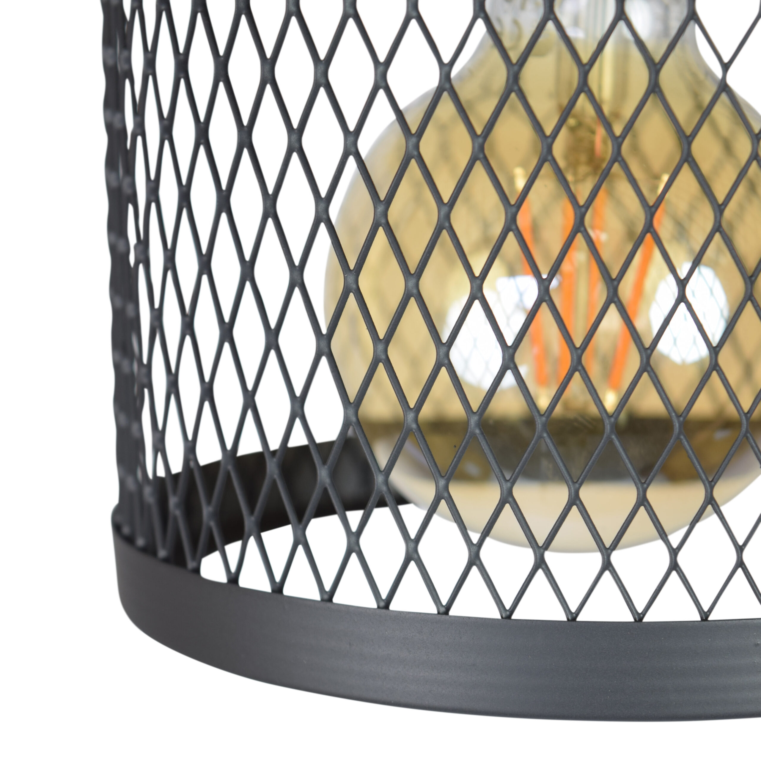 Urban Interiors plafondlamp 'Fence' Ø18cm, kleur Vintage Black - Afbeelding 2