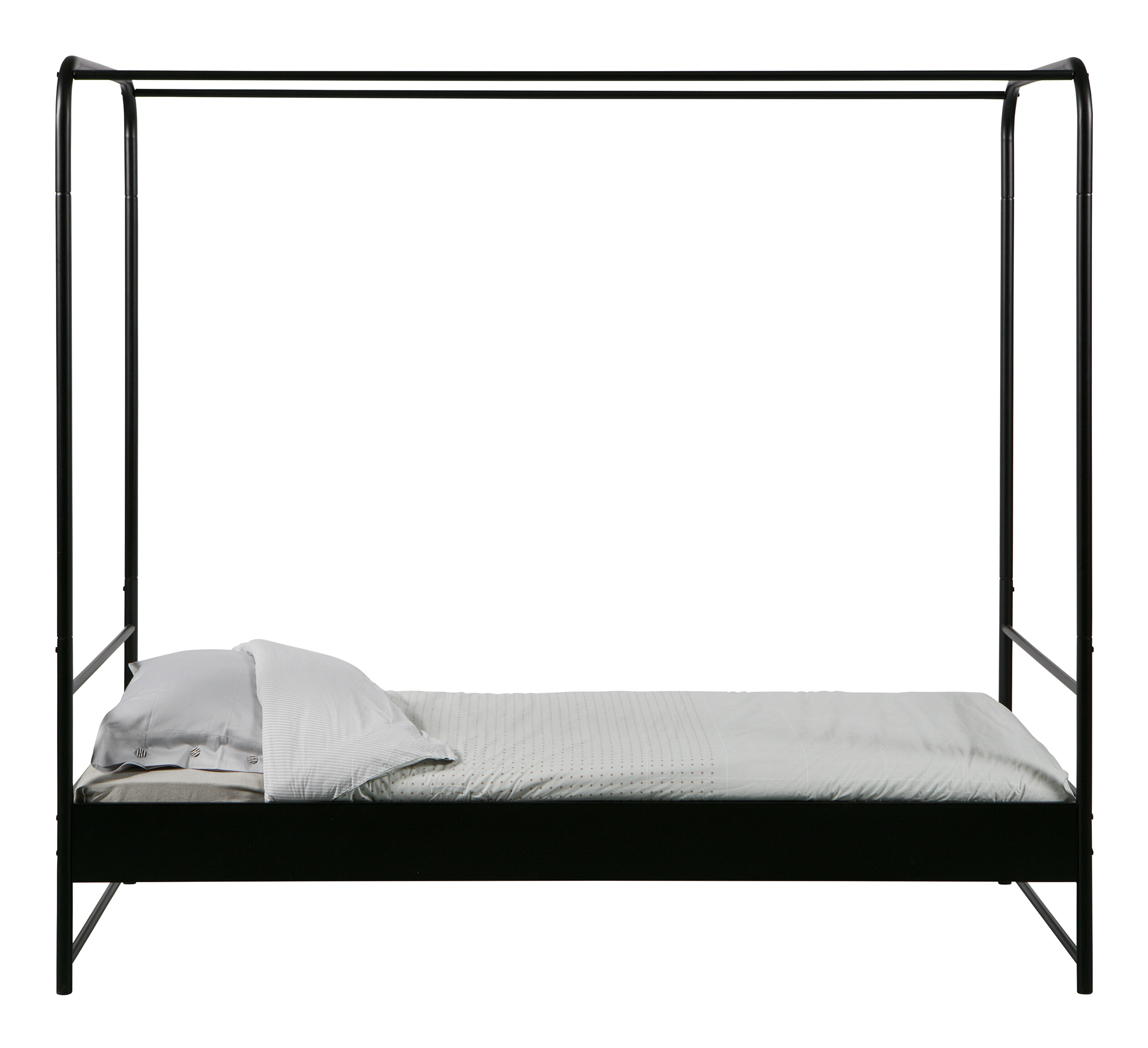 vtwonen Hemelbed 'Bunk' 90 x 200cm, kleur Zwart - Afbeelding 2