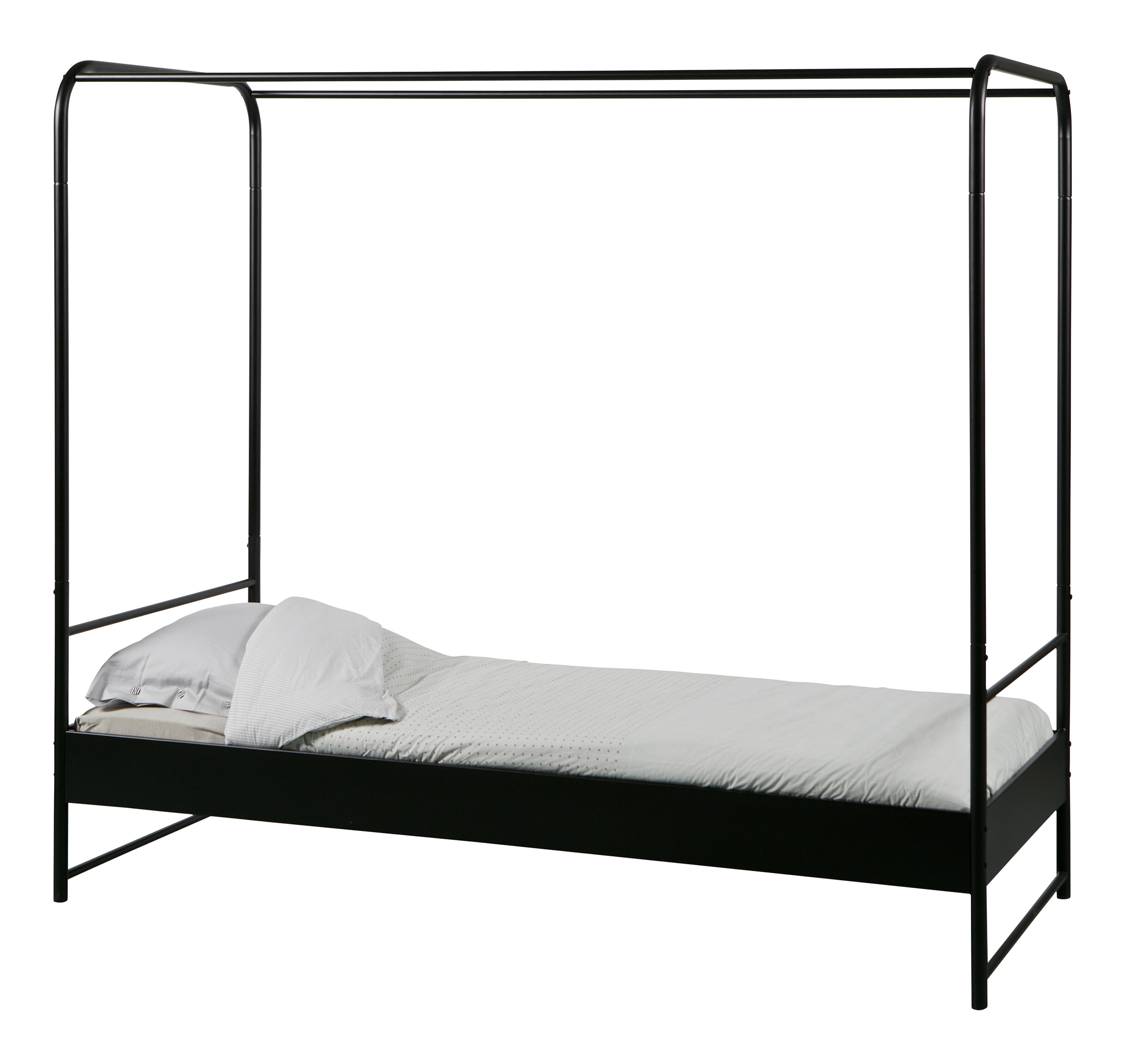 vtwonen Hemelbed 'Bunk' 90 x 200cm, kleur Zwart - Afbeelding 4