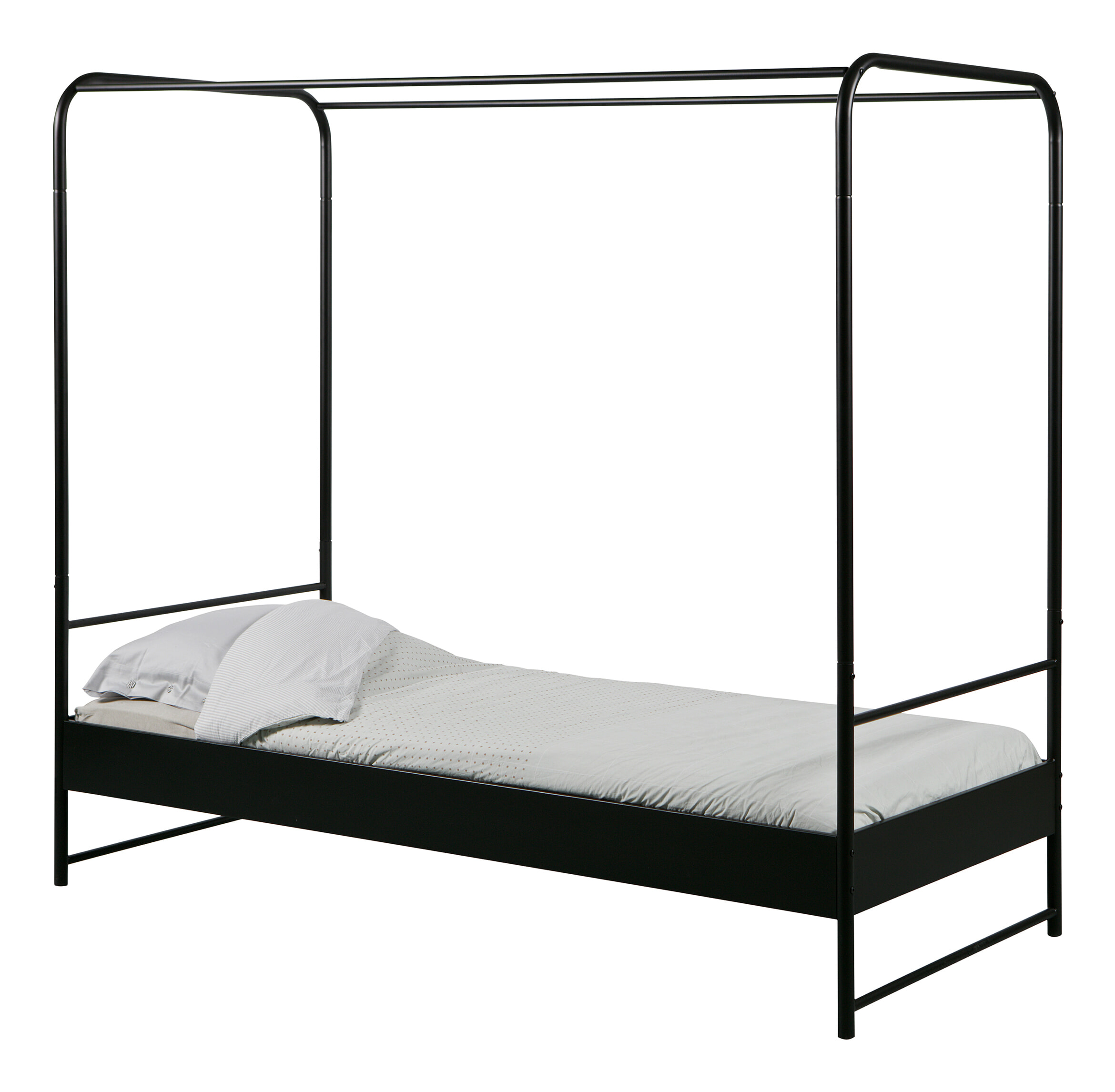 vtwonen Hemelbed 'Bunk' 90 x 200cm, kleur Zwart - Afbeelding 5