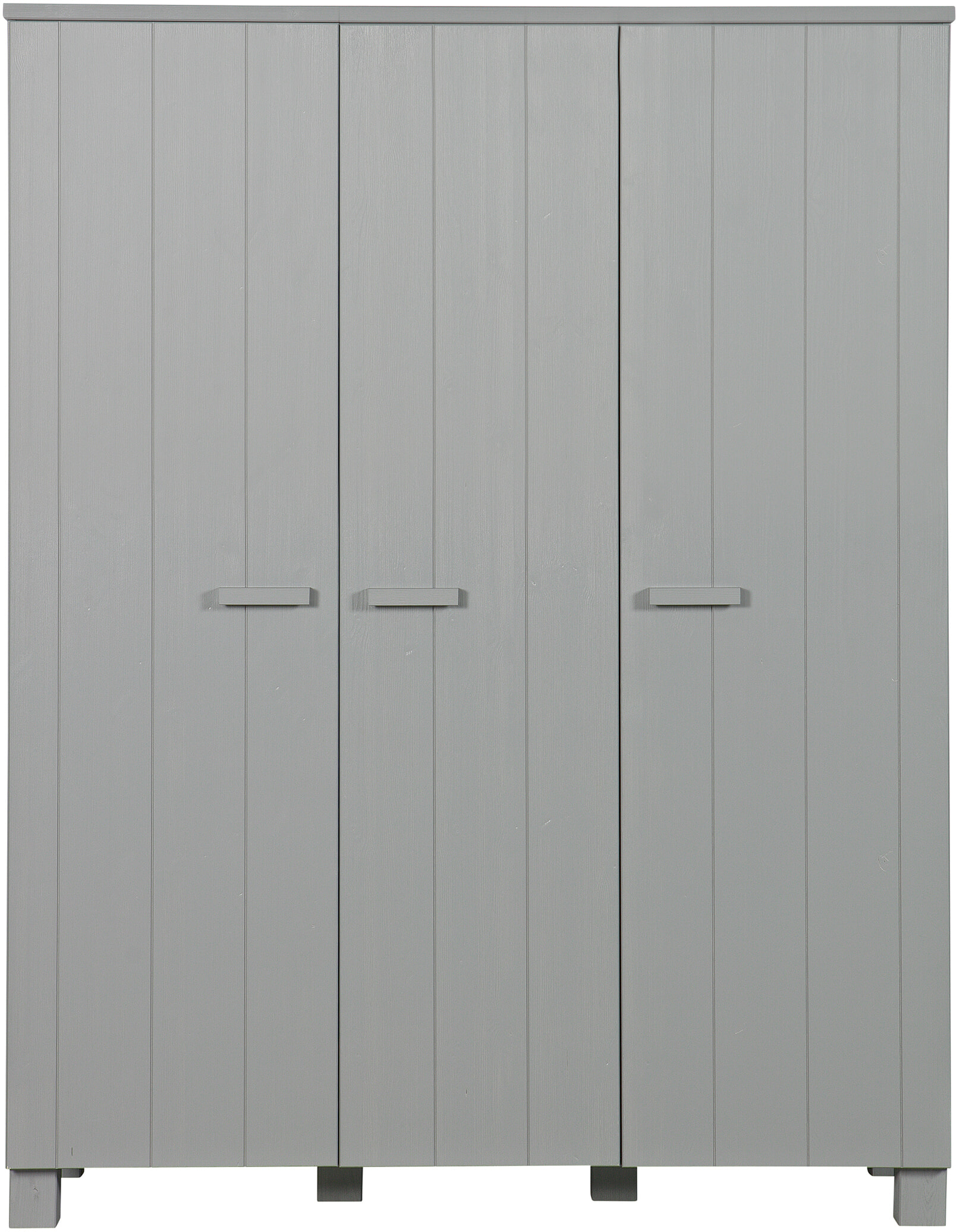 WOOOD Kledingkast 'Dennis' 3-deurs, kleur Betongrijs - Afbeelding 2