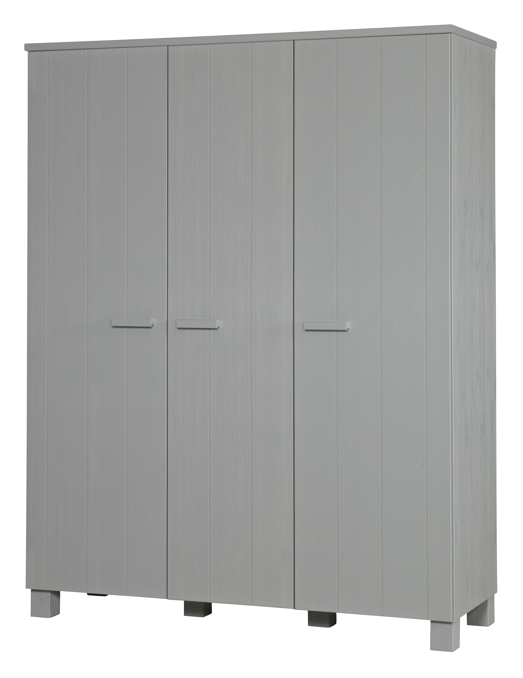 WOOOD Kledingkast 'Dennis' 3-deurs, kleur Betongrijs - Afbeelding 3