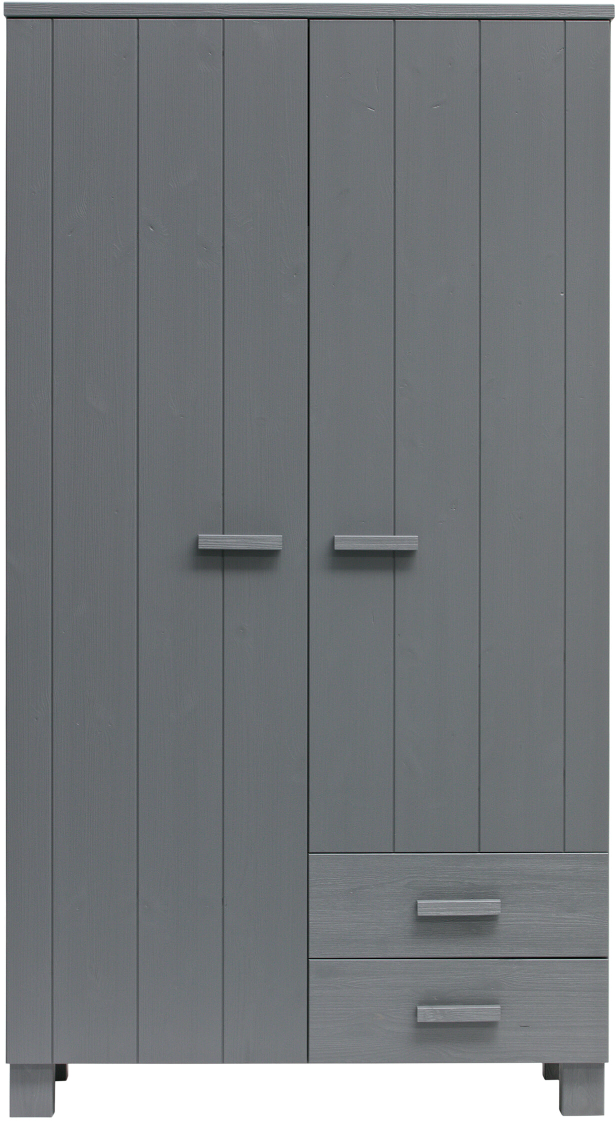WOOOD Kledingkast 'Dennis', kleur Steel grey - Afbeelding 2