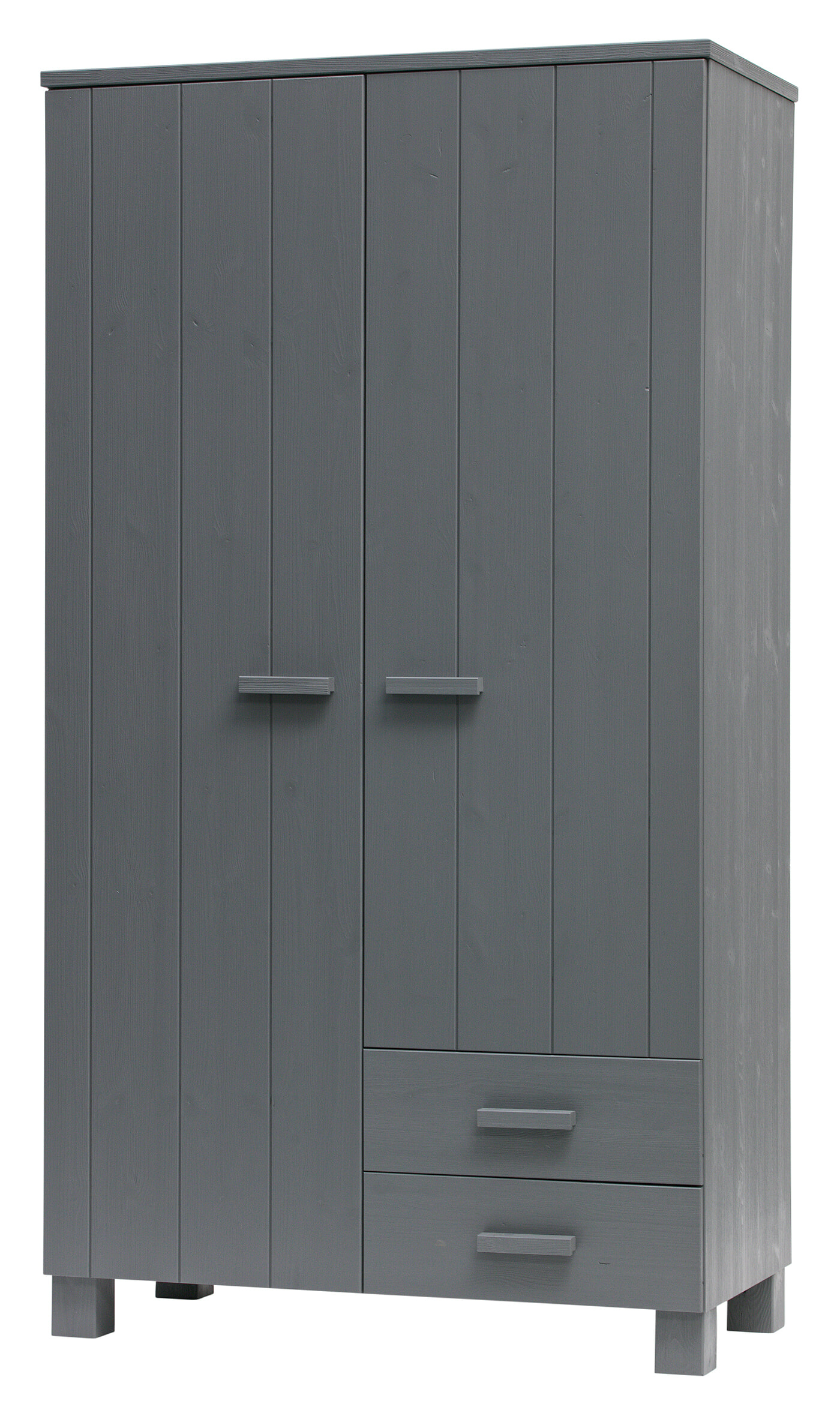WOOOD Kledingkast 'Dennis', kleur Steel grey - Afbeelding 3