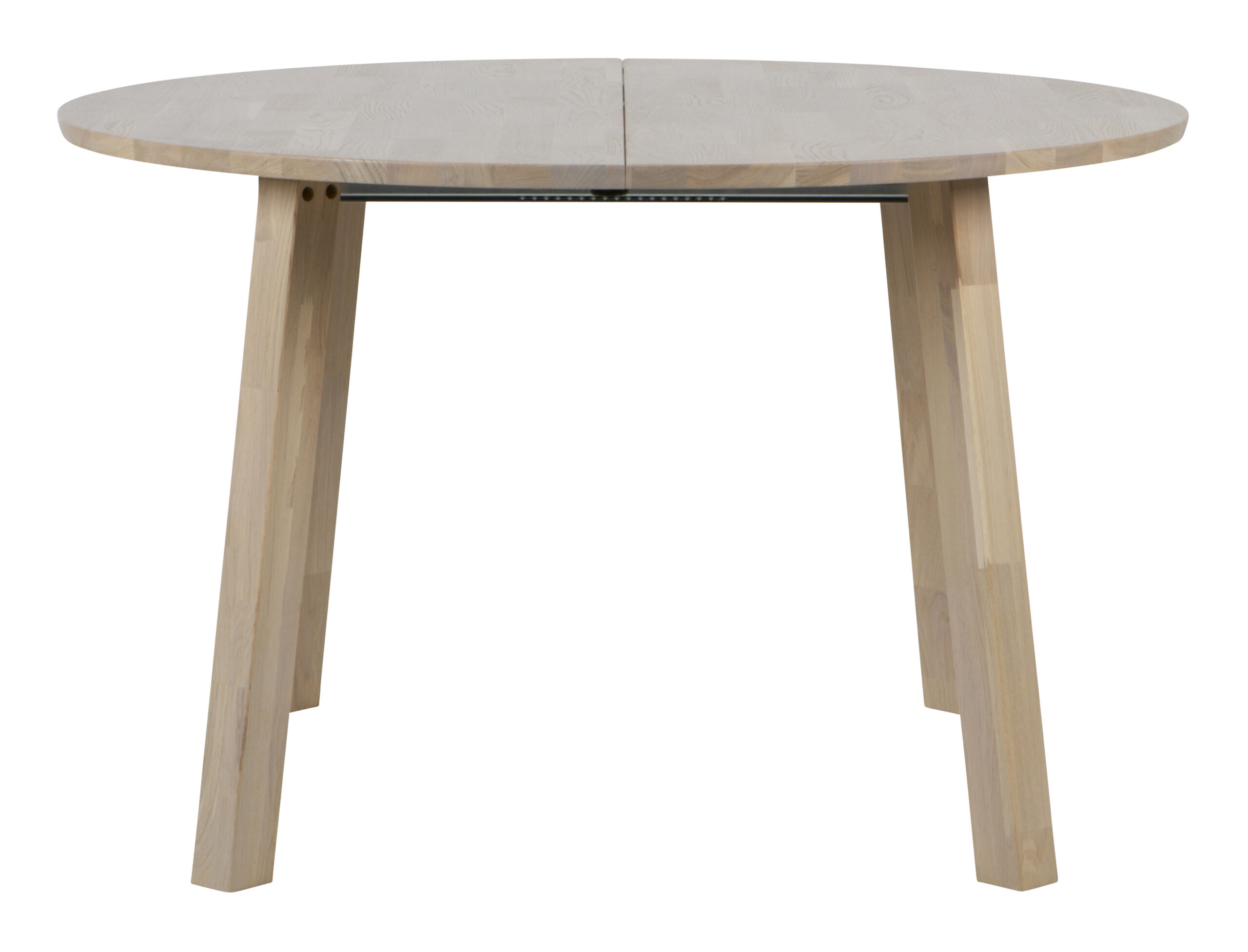 WOOOD Uitschuifbare Ronde Eettafel 'Lange Jan' 120 x 120-200cm, kleur Eiken - Afbeelding 2