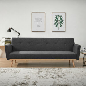 Artistiq 3-zits Slaapbank 'Kelyn' 111 x 190cm, kleur Zwart